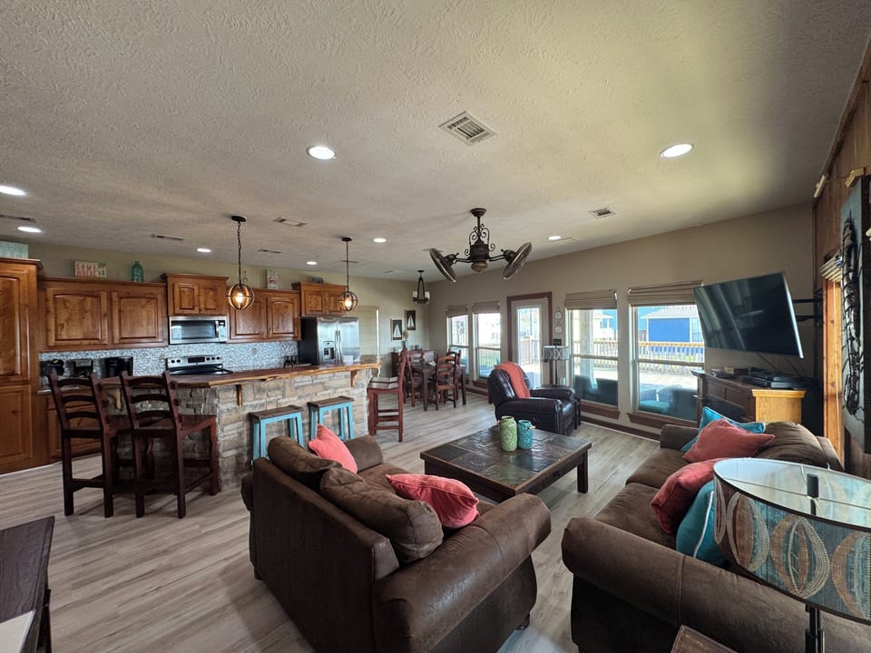 Spacious open concept
