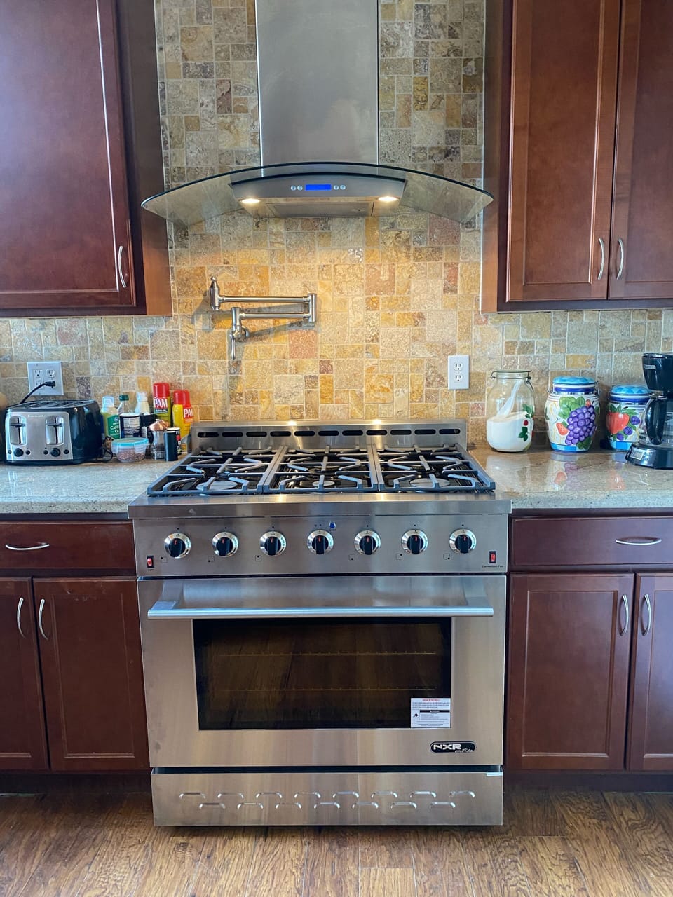 Propane stove and oven