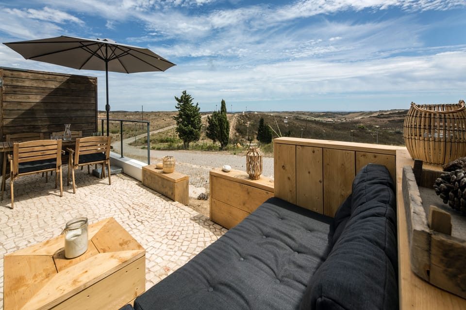 terrace with barbeque and Loungecorner