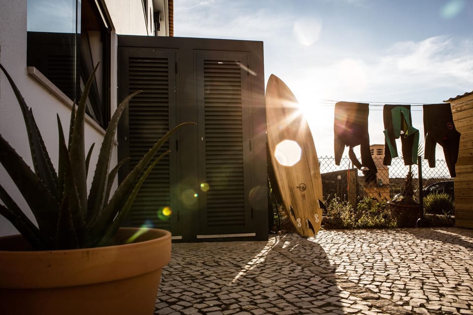 Inner Courtyard with tab and clothesline