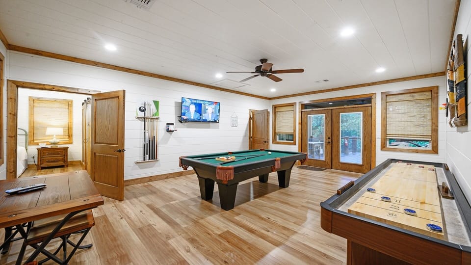 7' Pool Table, 9' Shuffle Board Table