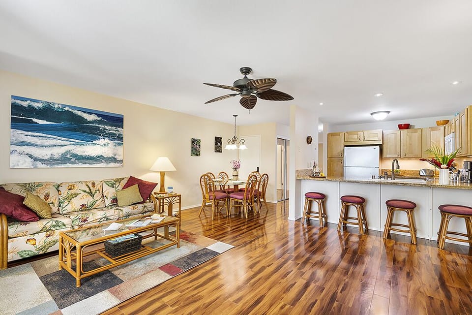 Enjoy an open-concept layout where the kitchen flows seamlessly into the living space for easy entertaining.