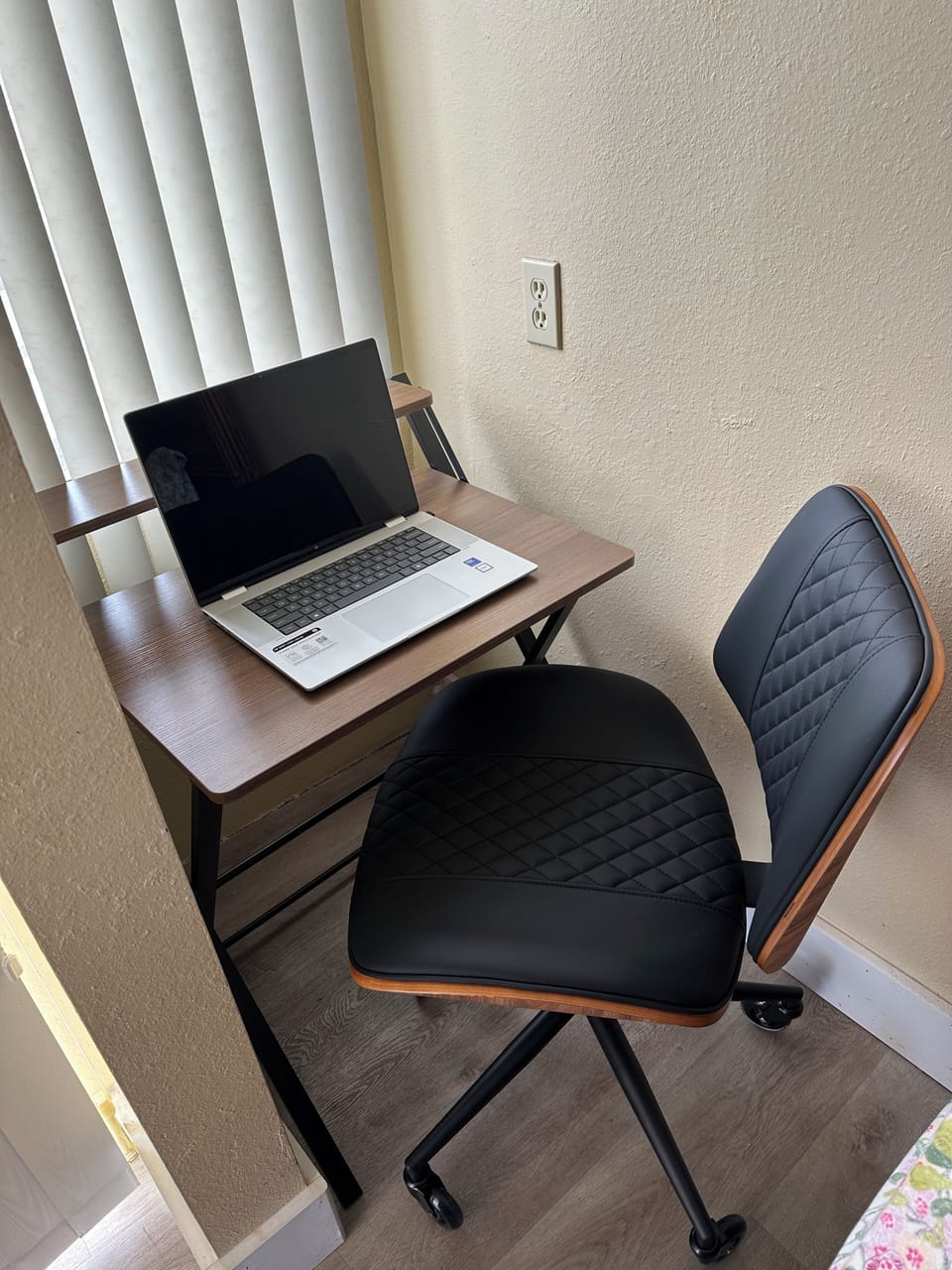 Desk + chair in each bedroom for workaholics