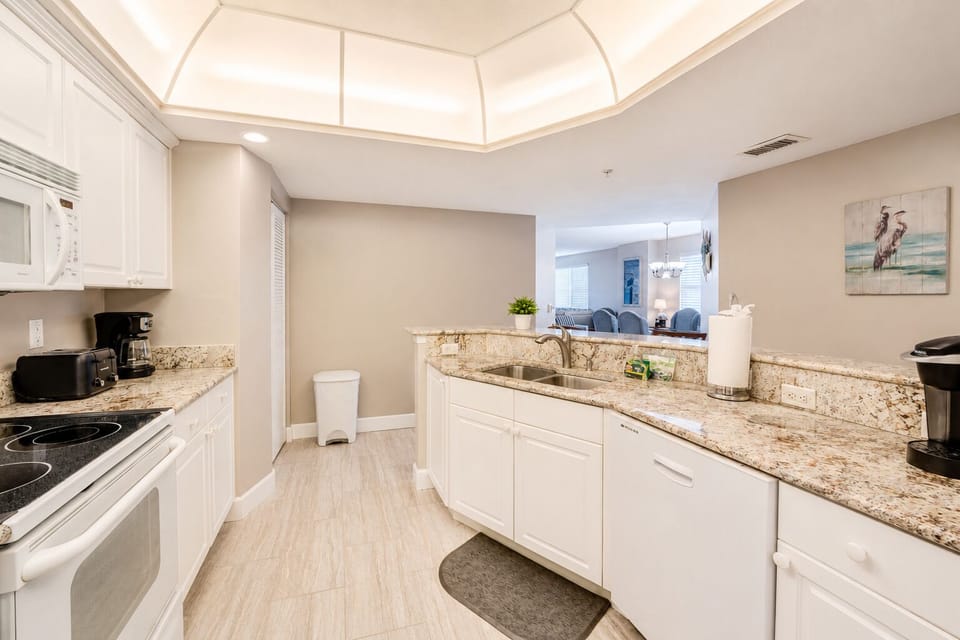 Abundance of counter space and a dishwasher
