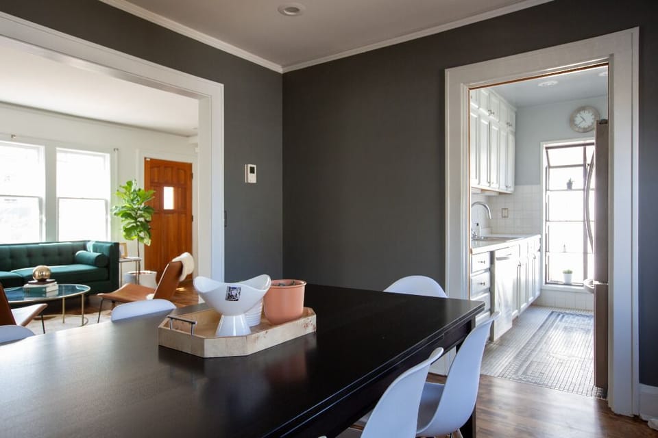 A sense of calm and tranquility permeate the house