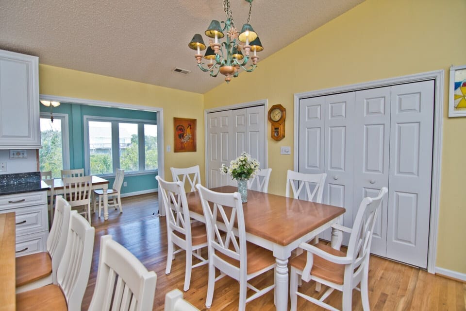 The Open Dining Room(with Pantry on the Left and Washer/Dryer Room on the Right)