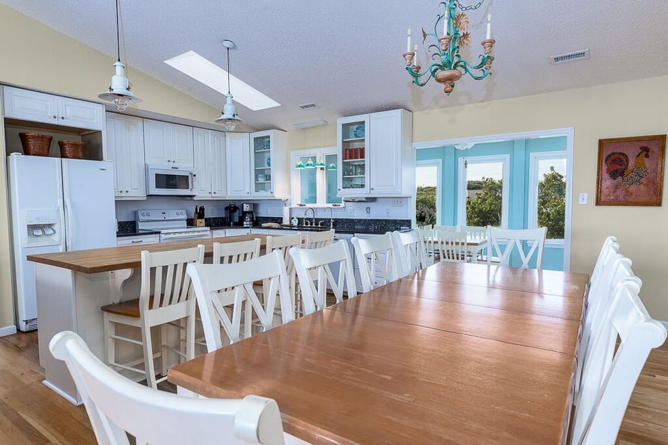Open Dining with Seating for 24 (Island Counter, Dining Room & Carolina Porch)