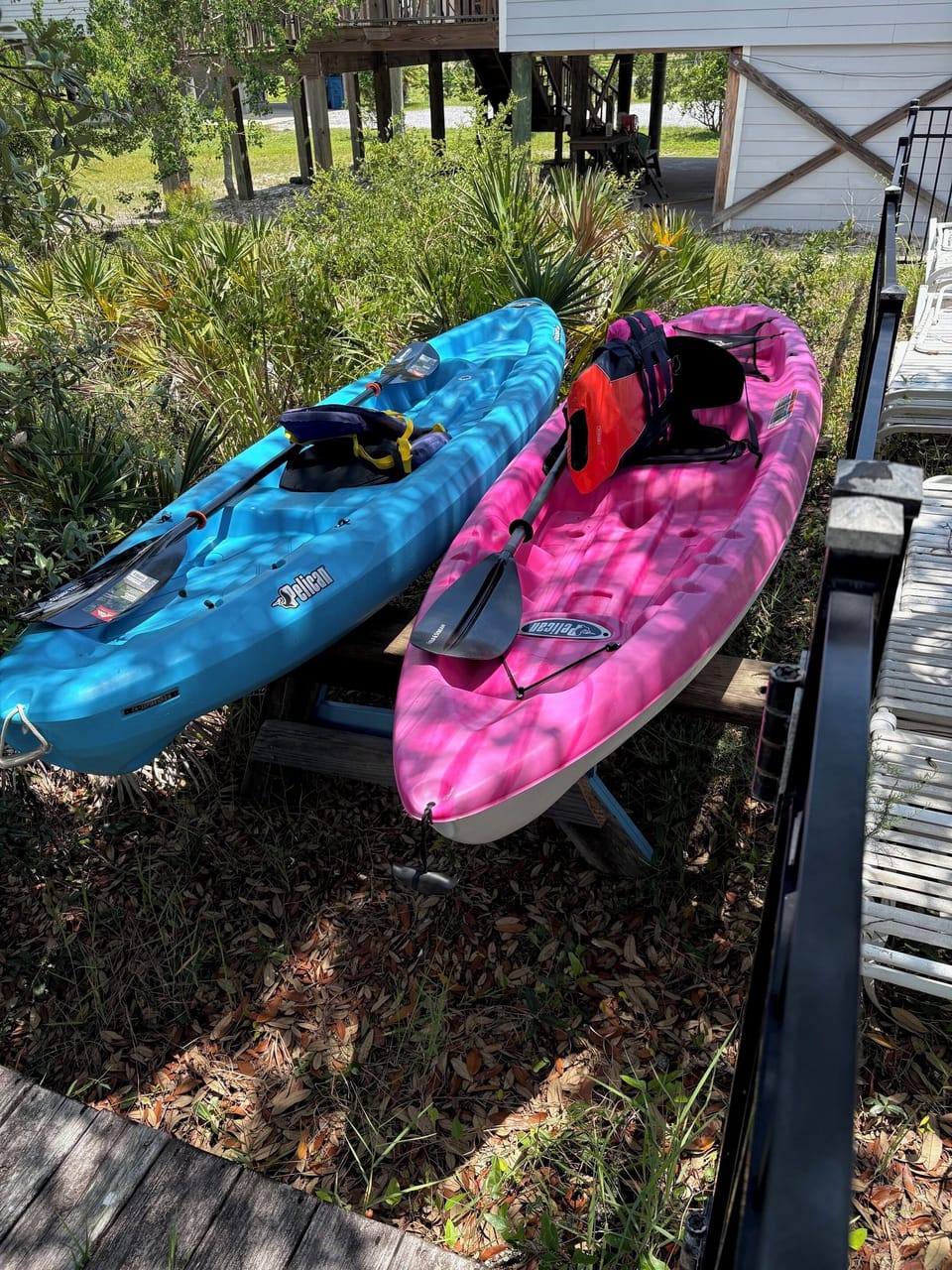 2 Pelican Kayaks for guest use
