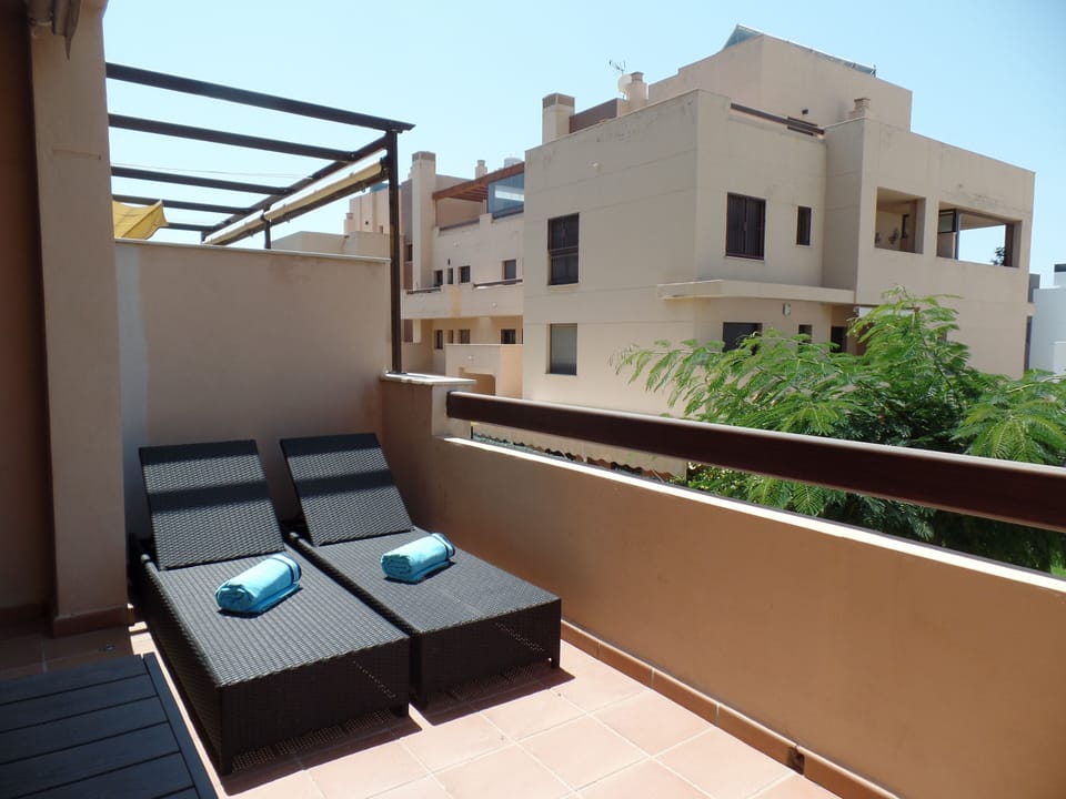 Sunny, south west facing balcony
