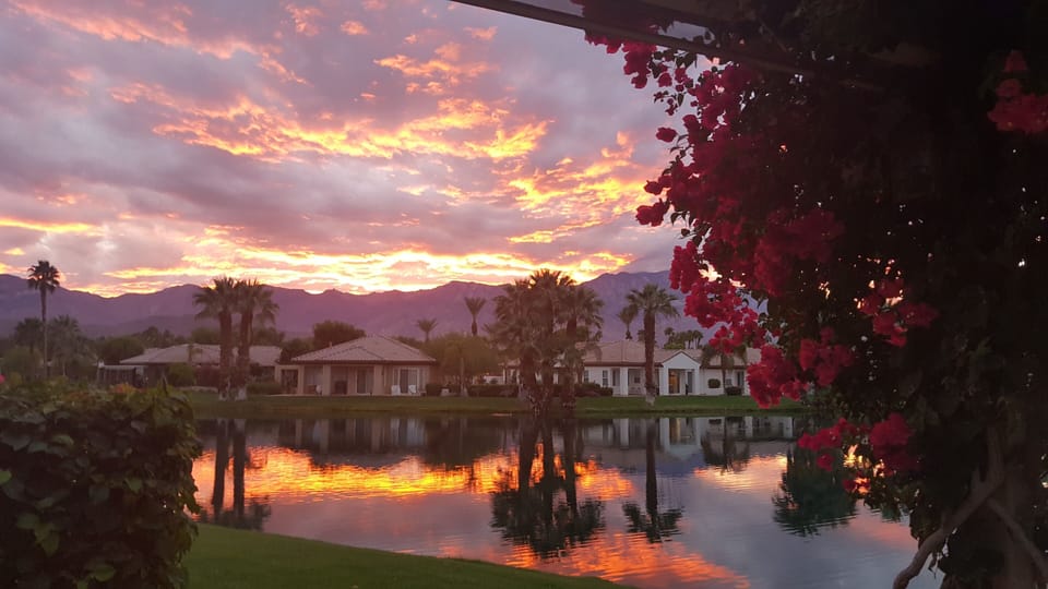 enjoy sunsets from the patio