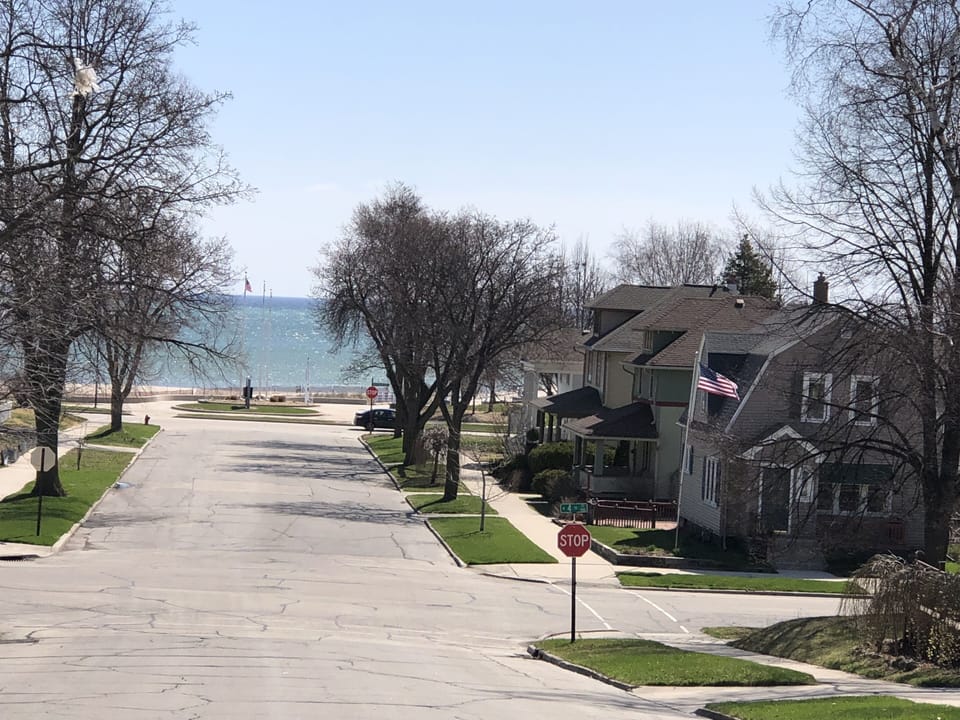 View of lake from front yard