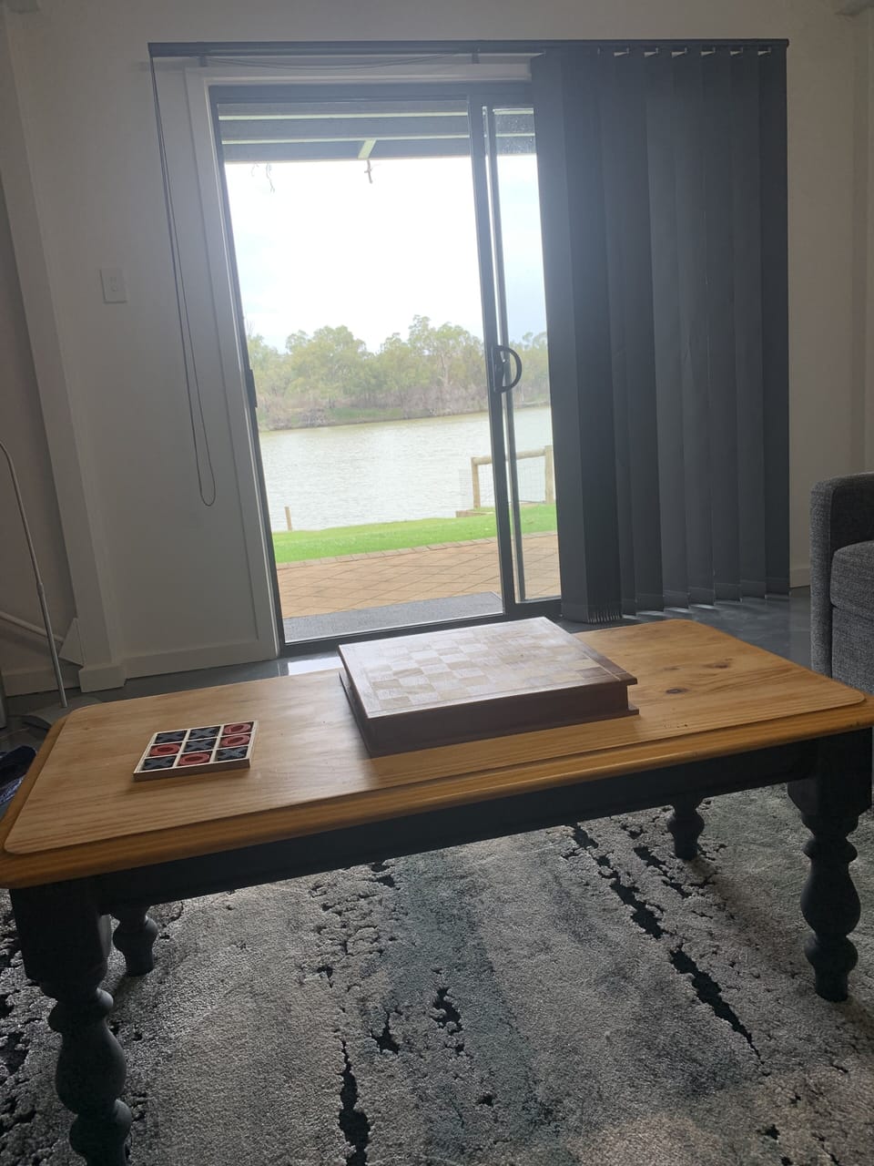 View across the river from downstairs accommodation.