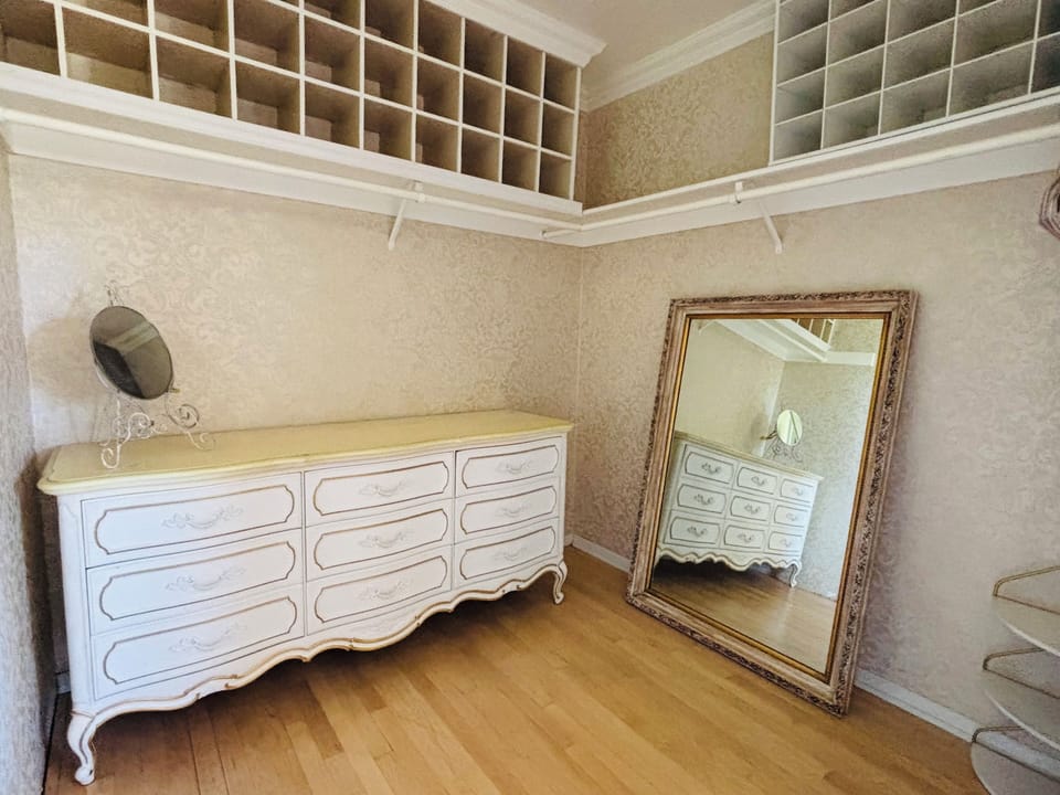 Beautiful walk in closet.