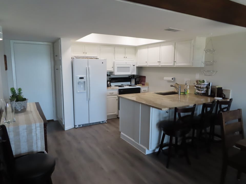 Fully equipped kitchen with beautiful marble counter tops