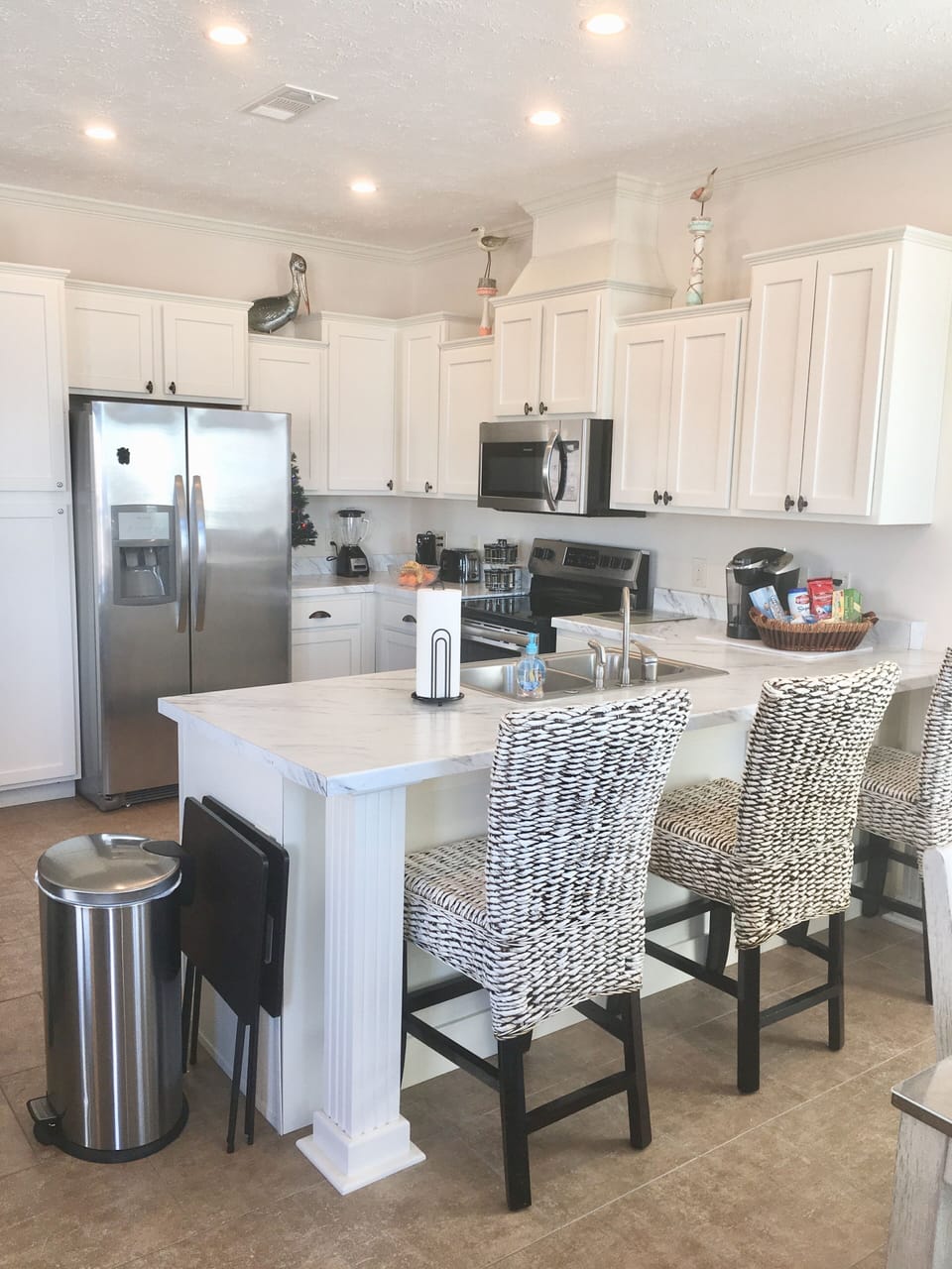 fully stocked kitchen and then some......