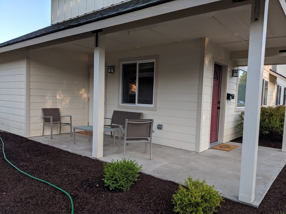covered veranda outside seating
