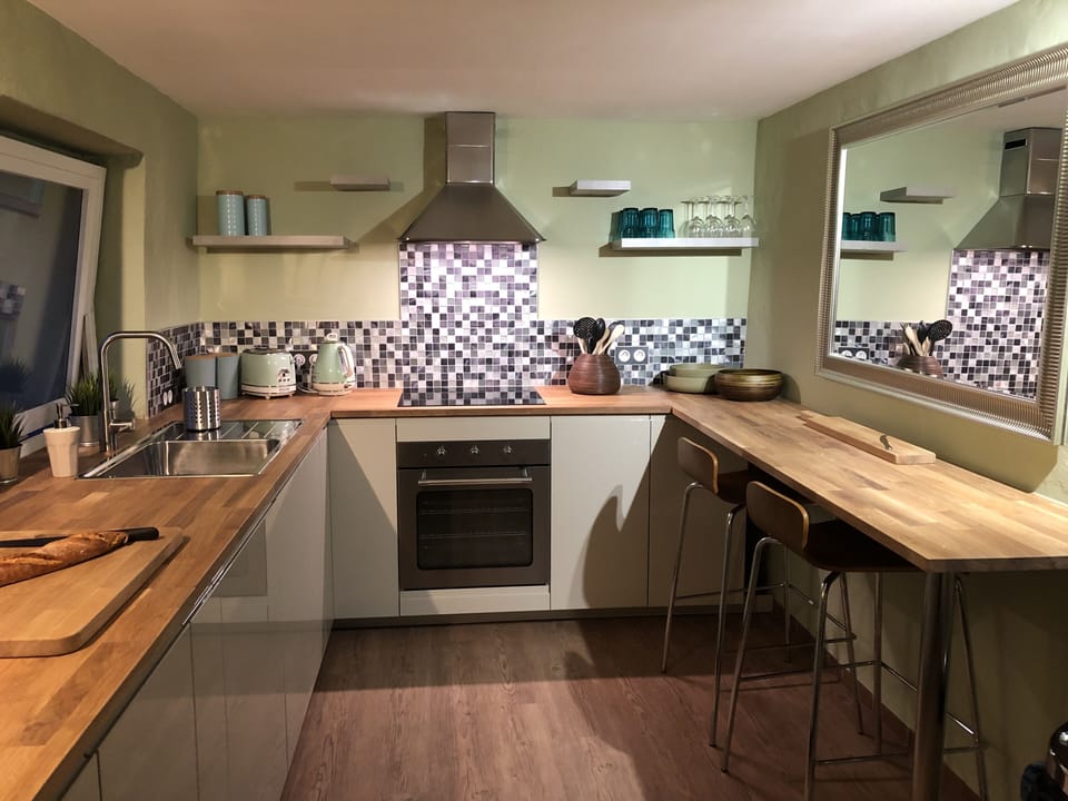 The brand new kitchen