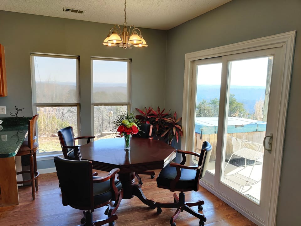 Downstairs dining area