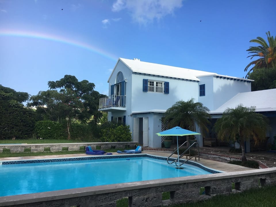 Rainbow's End - pot of gold at The Pool House!