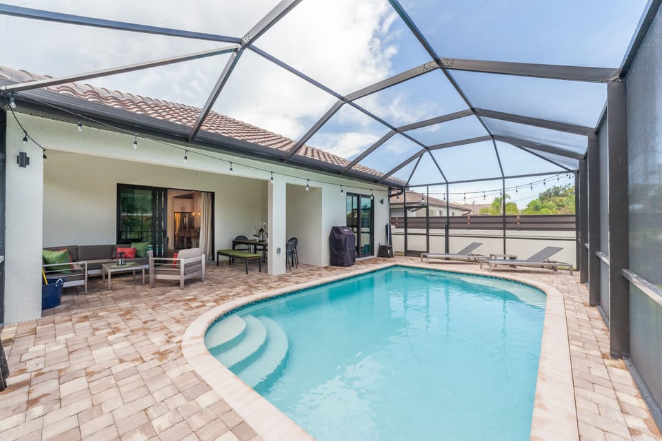 Large covered patio