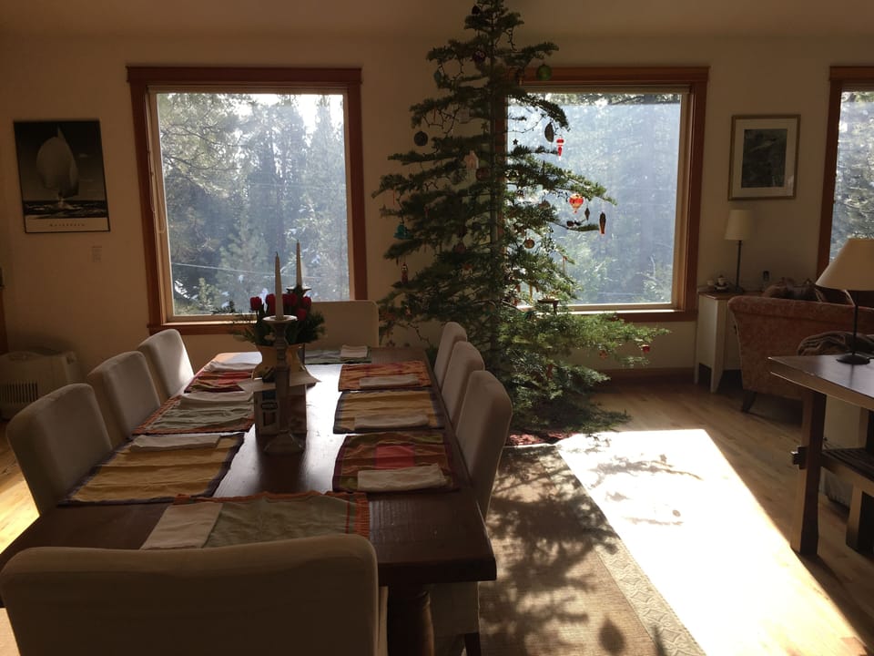 Dining table seats 8