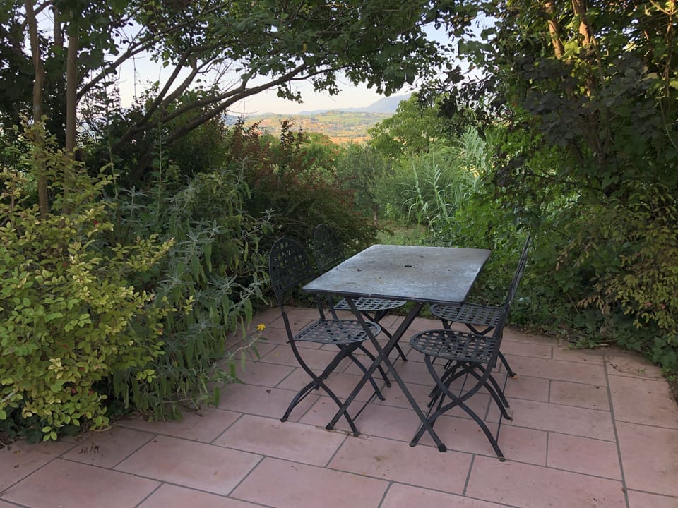 table in the swimming pool