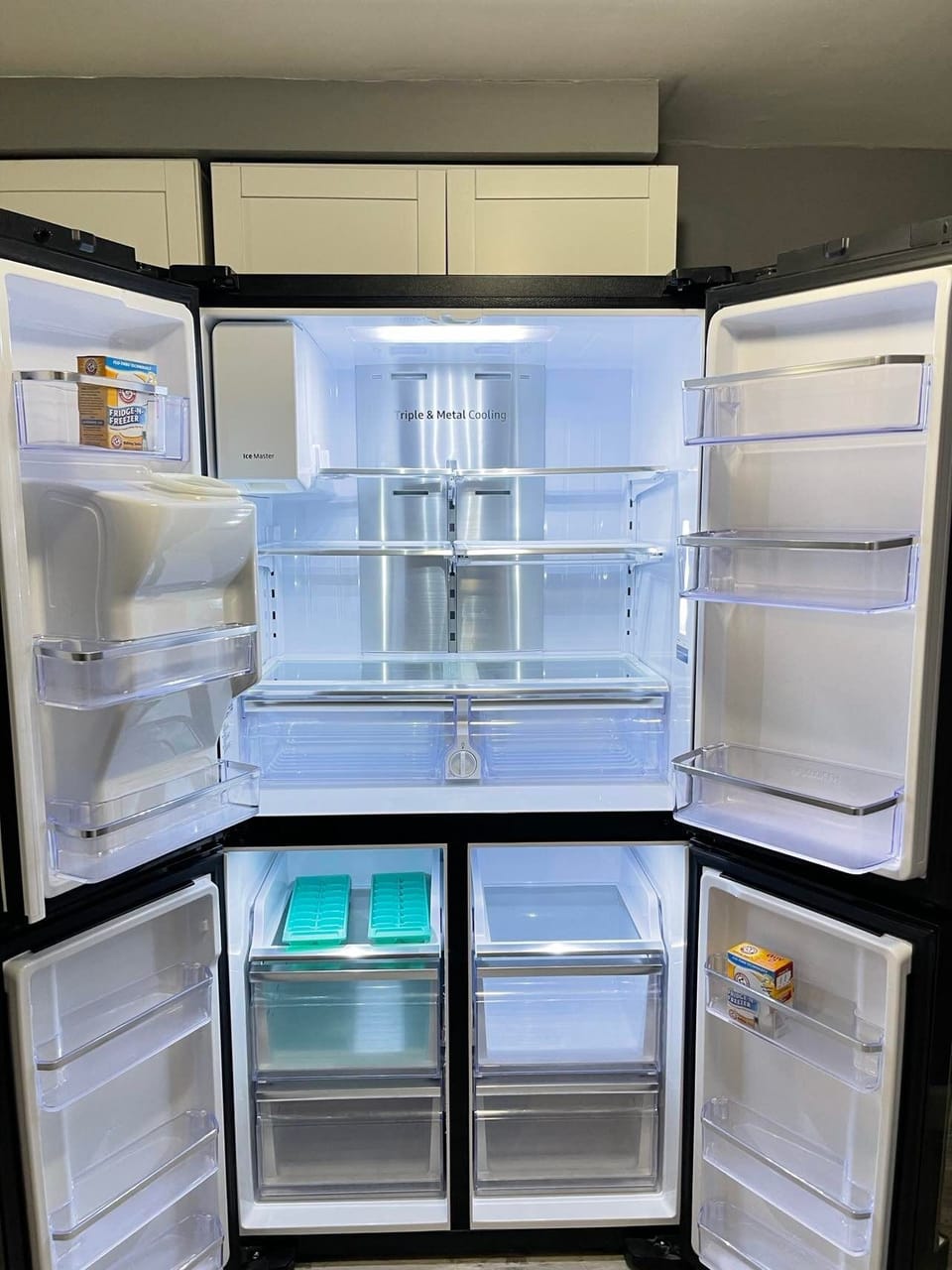 Full size kitchen. Recently remodeled. Stocked with standard kitchen supplies.