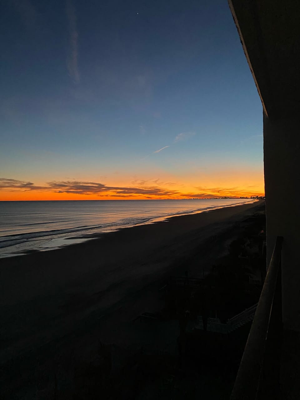 Sunset from the balcony