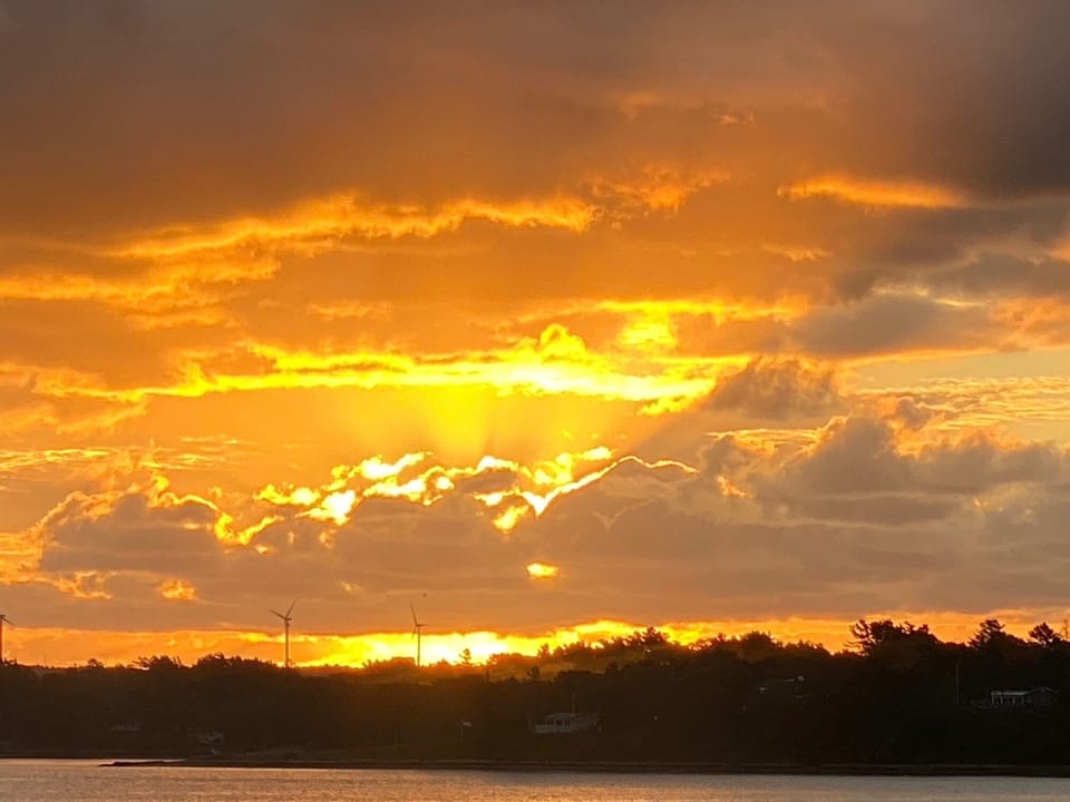 "And the Sun Comes Up Like THUNDER-Here on Cape Cod's Buzzard's Bay !!" 