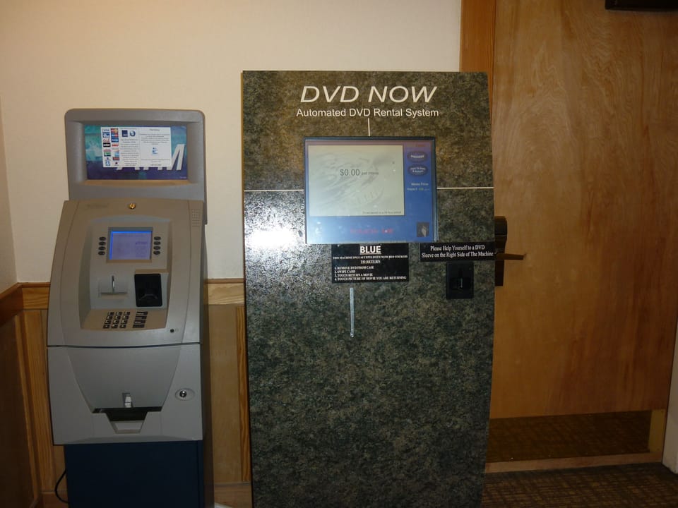 ATM and DVD rental kiosk on premise at resort for your convenience and enjoyment