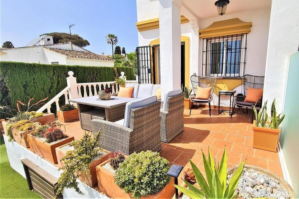 More views of the lovely terrace from the private gardens