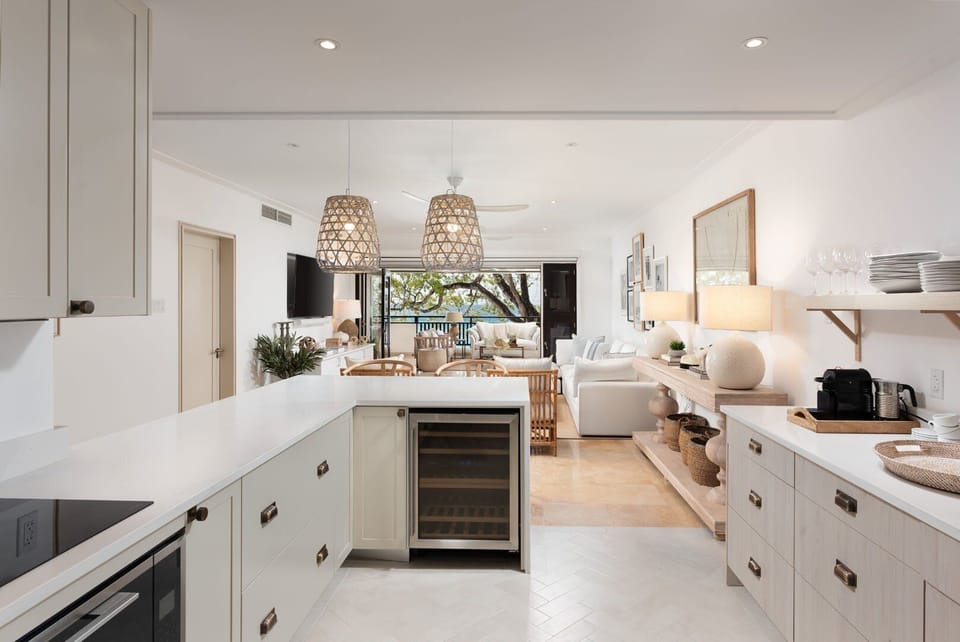 The Italian kitchen is a spacious and well-equipped