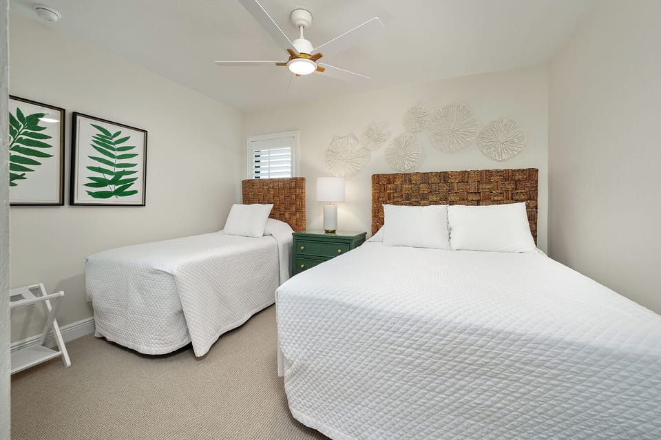 2 bedrooms, iron/ironing board, free WiFi, bed sheets