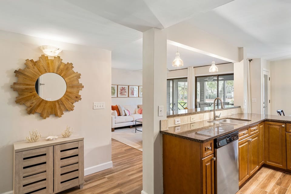 Entryway and Kitchen