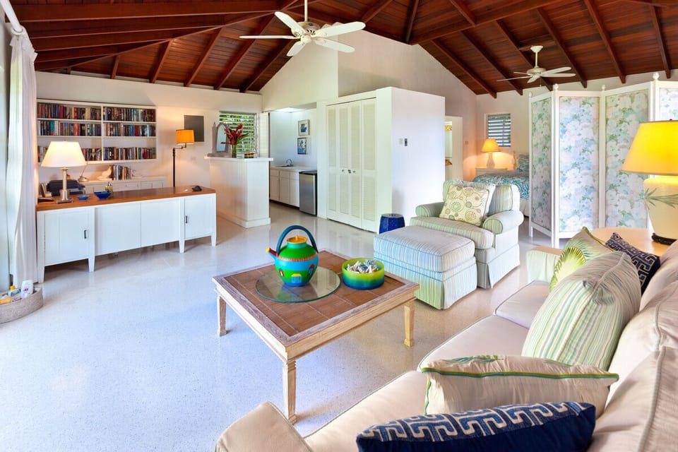 Church Point 4 - The self-contained cottage includes an open plan living area, kitchenette and patio
