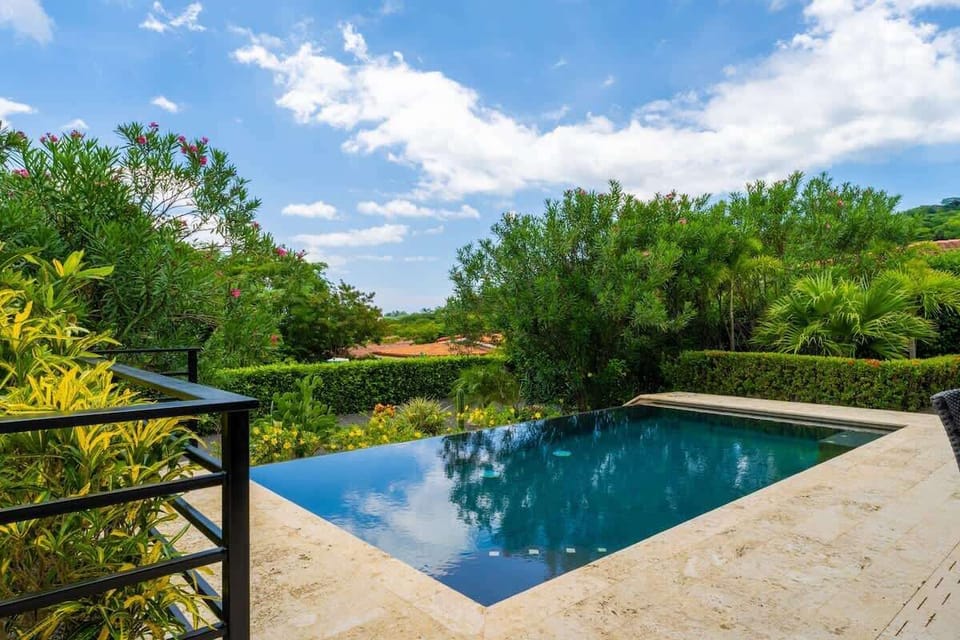 Spectacular garden view from the pool area