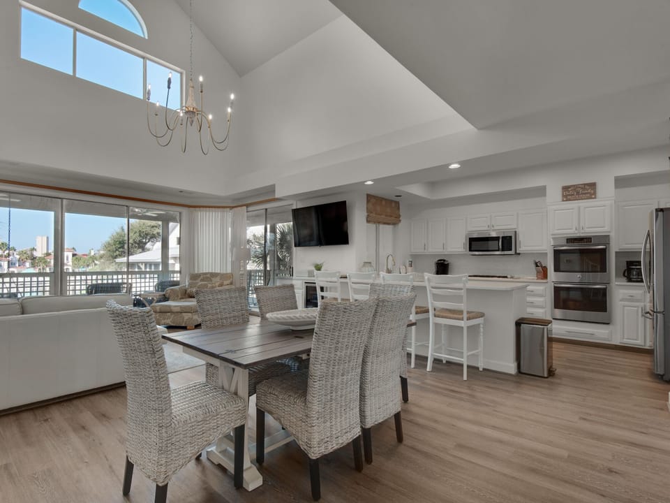 Open Living and Dining Area
