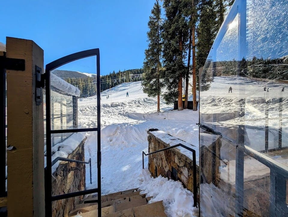 Direct ski hill access #winter