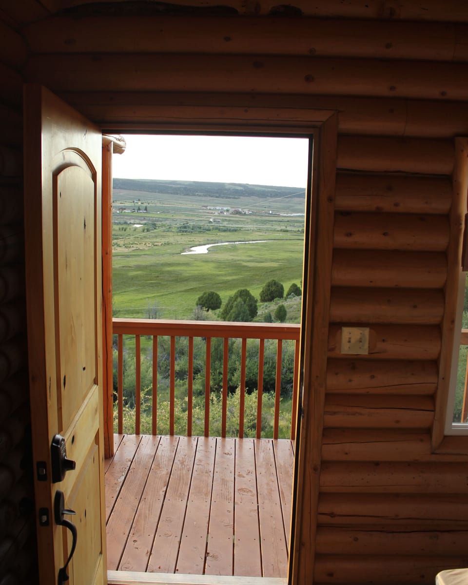 View out the front door