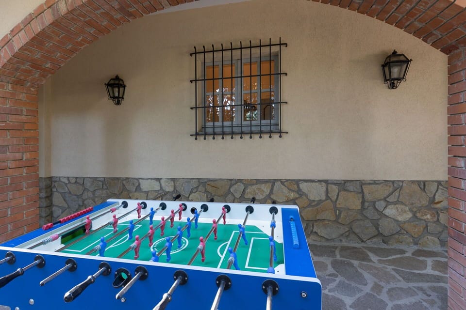 Veranda with table football