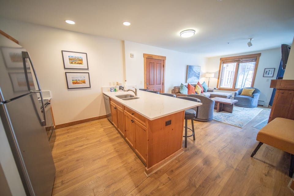 Brand new kitchen and wood floors