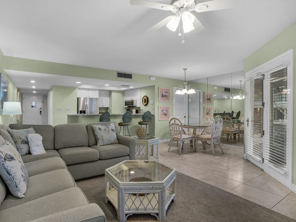 Open Living and Dining Area
