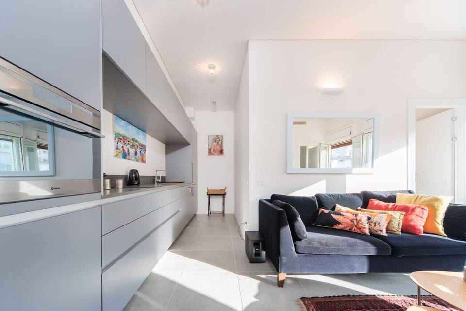 The apartment brings a cozy atmosphere