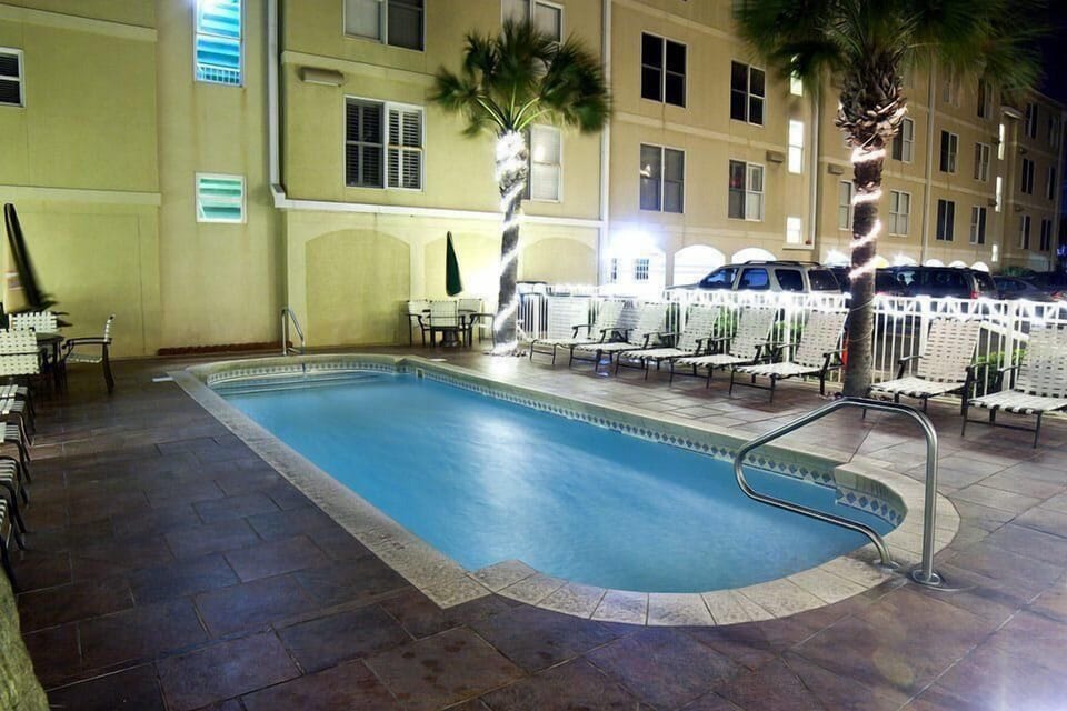 Hotel Pool at Night 1