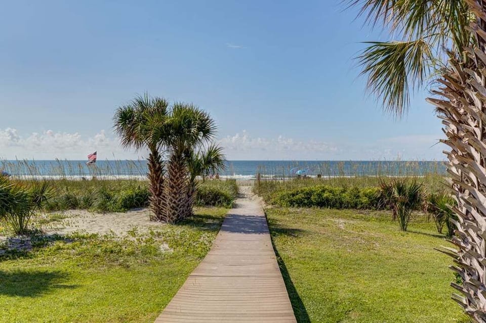 Walkway to the beach, just across the street!