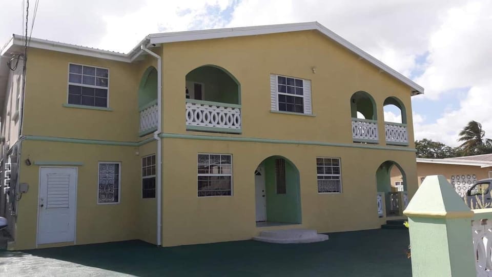 Home away from home. Here is the front view of apartments #1(balcony), #7 and #2