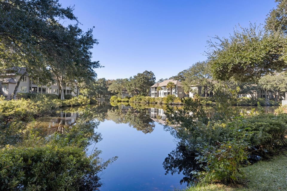 Lagoon behind Villa