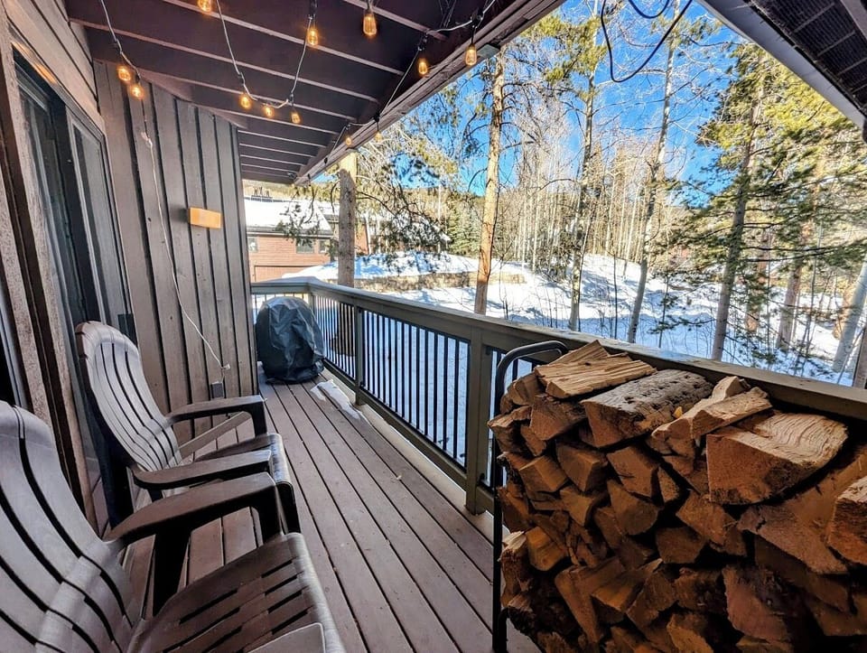 Stunning winter views from your private balcony #winter