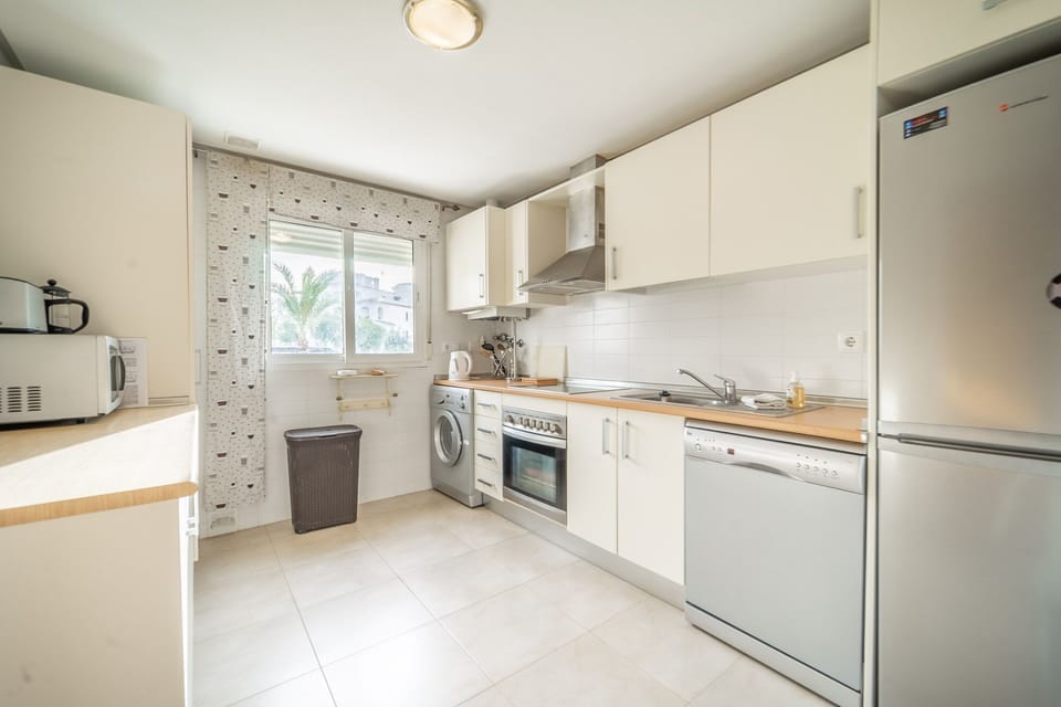The well equiped kitchen