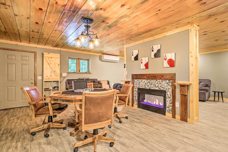 Den | Game Table | Fireplace